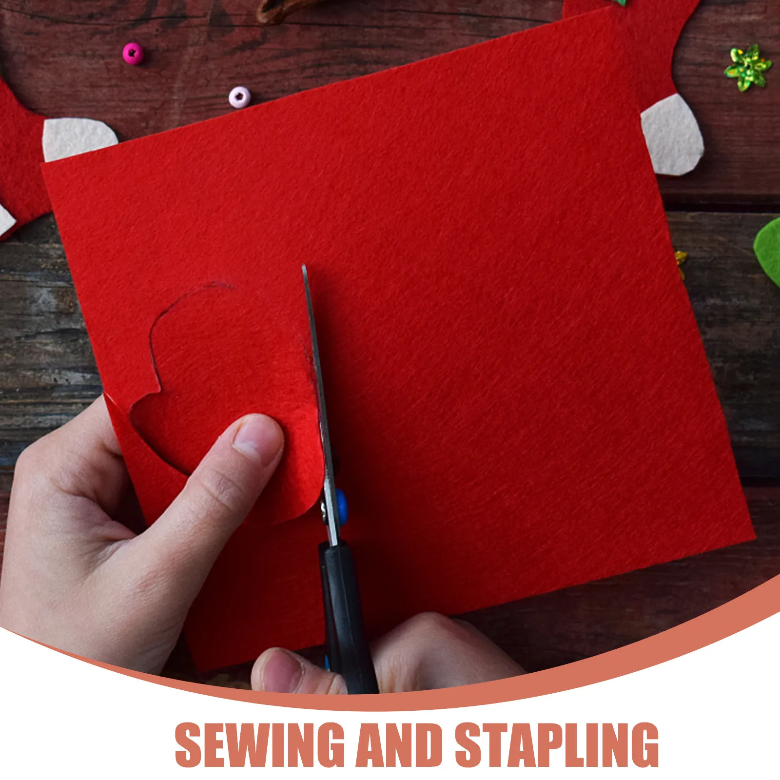 28Pcs Multicolor Nonwoven Fabric Sheet Premium DIY Craft Material 30x30cm Easy Cut Fold Sew Staple Art Project Supplies