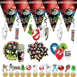 Ghostbuster Balloon Cake Topper Birthday Party Decorations Disposable Tableware Cups Plates Banners Baby Shower Supplies Toy