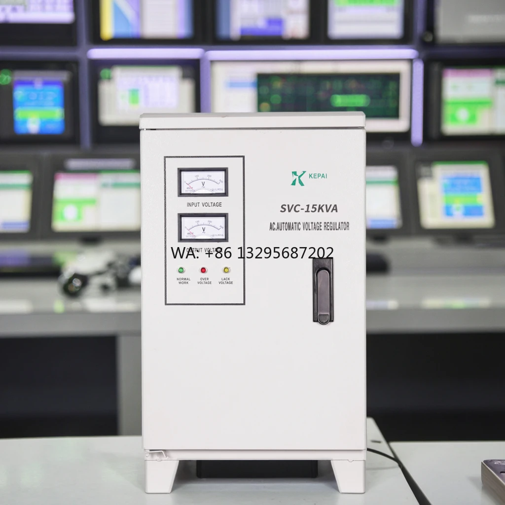 

Custom 15KVA Stabilizer Voltage Regulator Single Phase Pointer Display Servo Motor Stabilizers Industrial Machinery Equipment