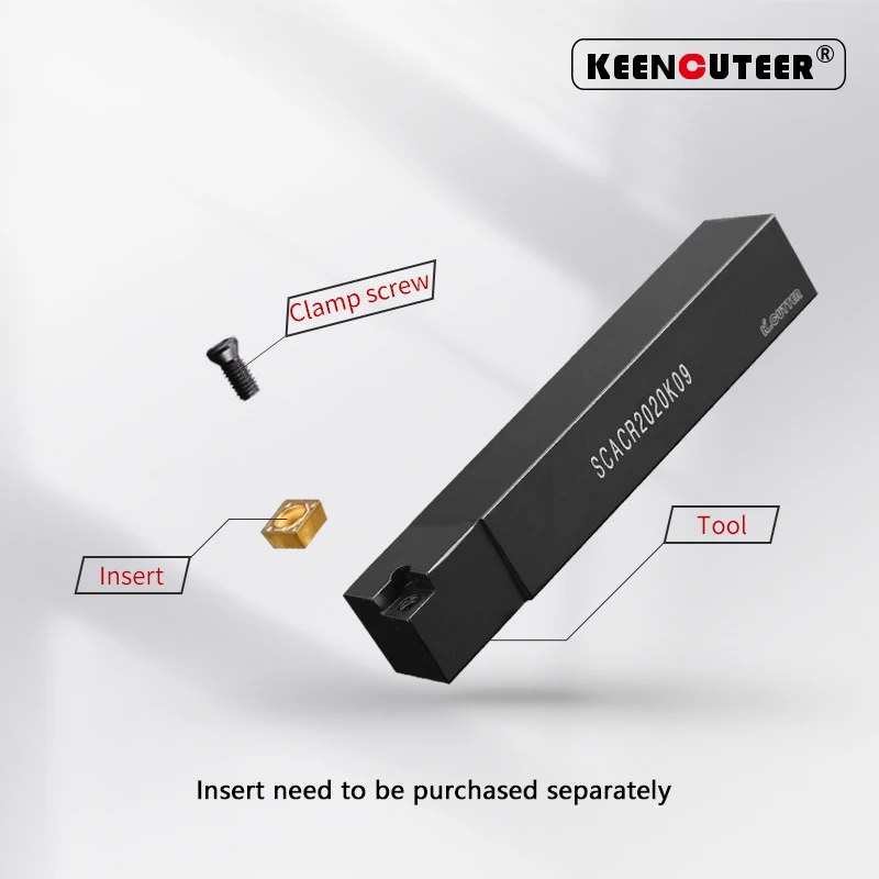 Soporte de torneado de barra de torno, herramienta externa SCFCR1010 SCFCR1212 SCFCR1616 SCFCR2020 SCFCR2525/3232, SCFCR SCFCL