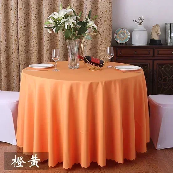 

Pure Color Wedding Cloth Tablecloth Hotel Circular Banquet Large restaurant home art gray22