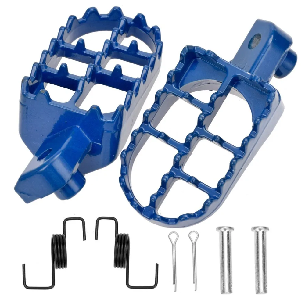 Iron Material Motorcycle Foot Pegs Springs Bolts High Strength Motorcycle Pedals Sturdy Structure Easy Installation