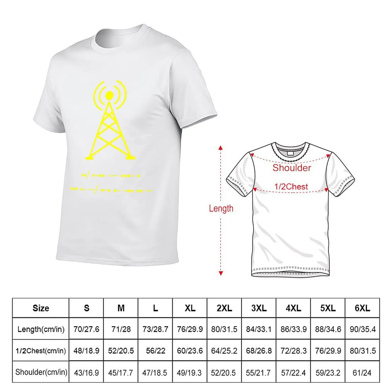 Funny Amateur Ham Radio Morse Code Art Gift T-Shirt t shirt personalised anime t shirts for man T-Shirt