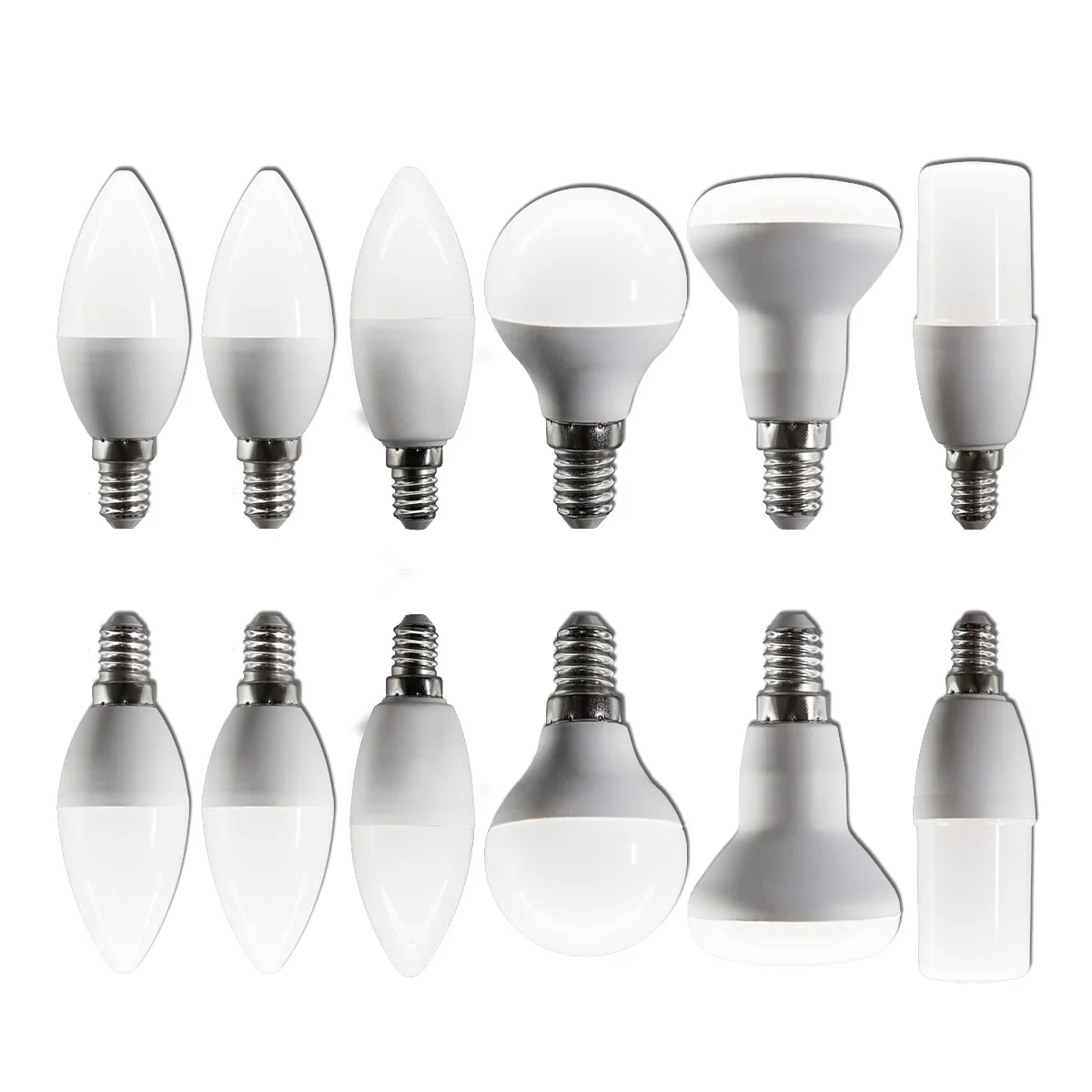 

4pcs LED Bulb G45 C37 T37 R50 Lamps E14 AC220V-240V 3W 6W 7W 9W No Flicker RA80+ Lighting for Home Bedroom Energy Saving Bulbs