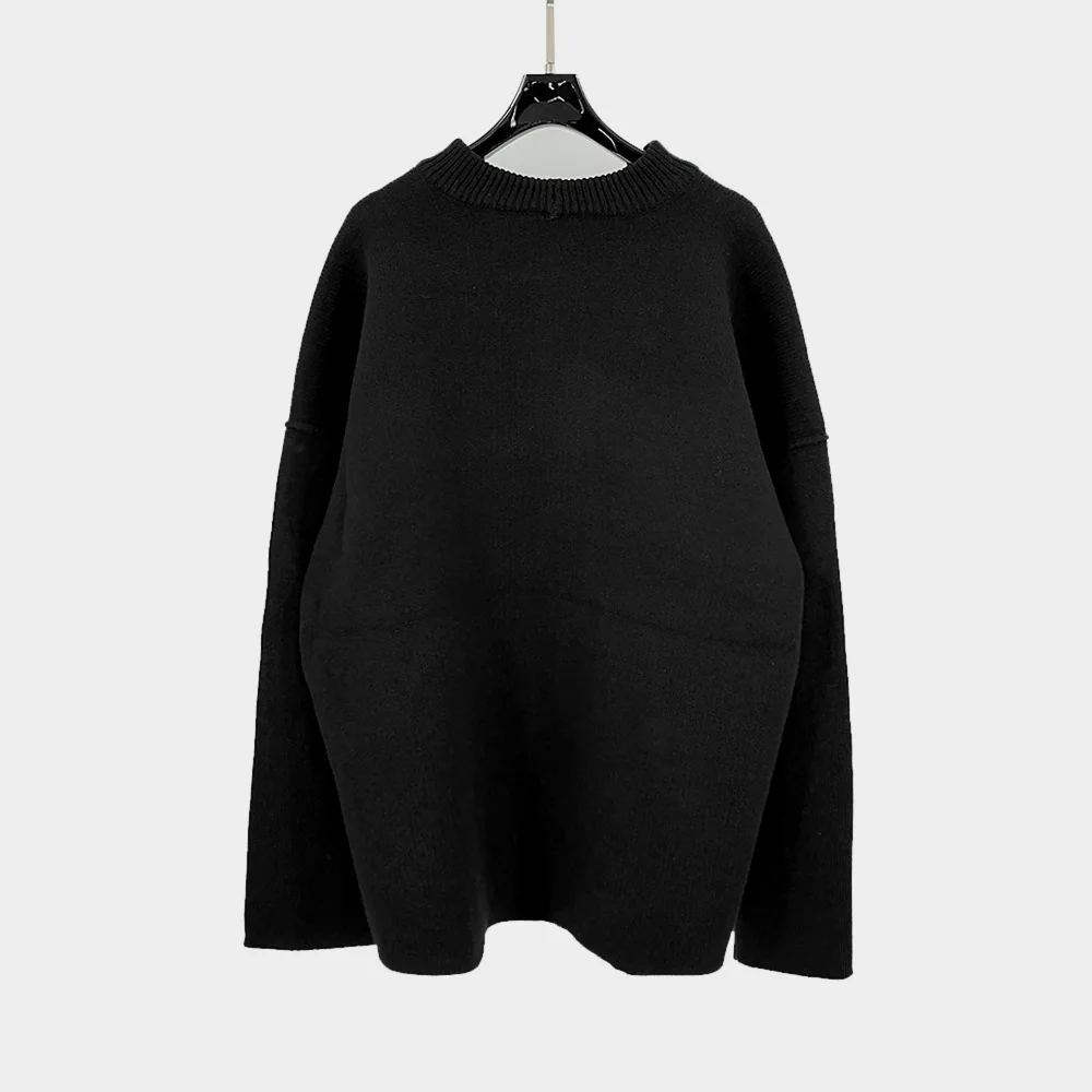 High Street Dark RO Sweater Men's Autumn and Winter New Item Retro Neutral Pullover Loose Sweater Casual Knitted Sweater Top