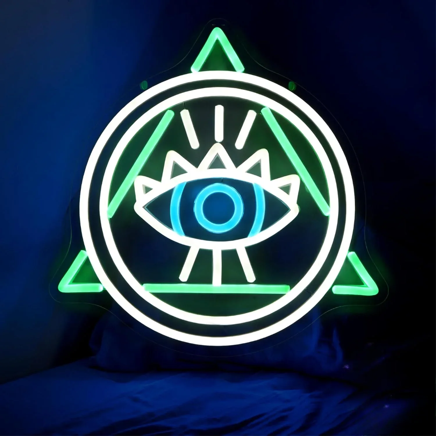 

EyesNeon Signs LED Neon Light Sign Light Up Neon Signs Wall Decor Game Room Bedroom Man Cave Room Party Tattoo (11.8x11.8in）