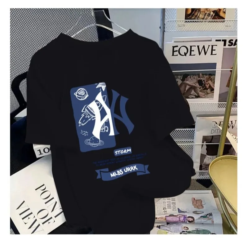 Home loungewear & outdoor casual top. Solid pure cotton short sleeve, soft breathable, easy to wear anywhere.