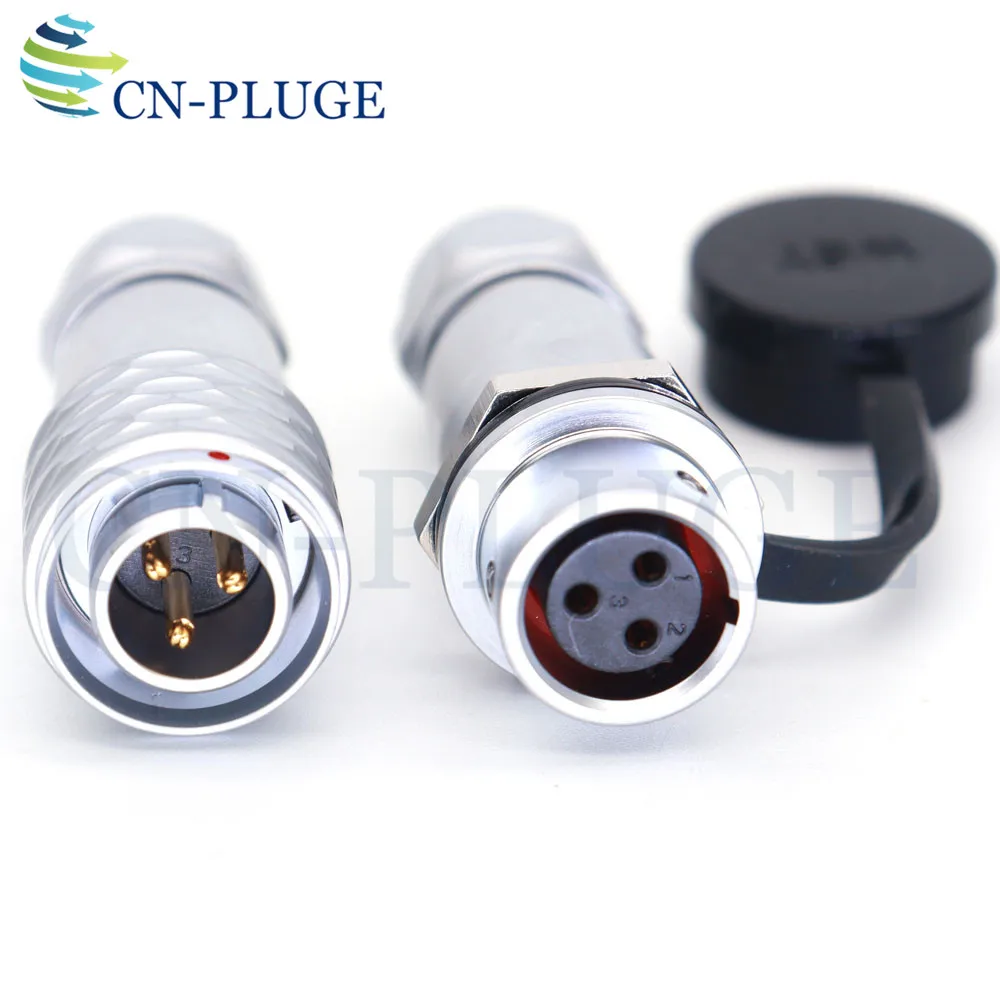 SF12 Cable Docking Connector 2 3 4 5 6 7 9 Pin Waterproof Connector, Aviation Male Plug Female Socket Push-Pull Self-Locking