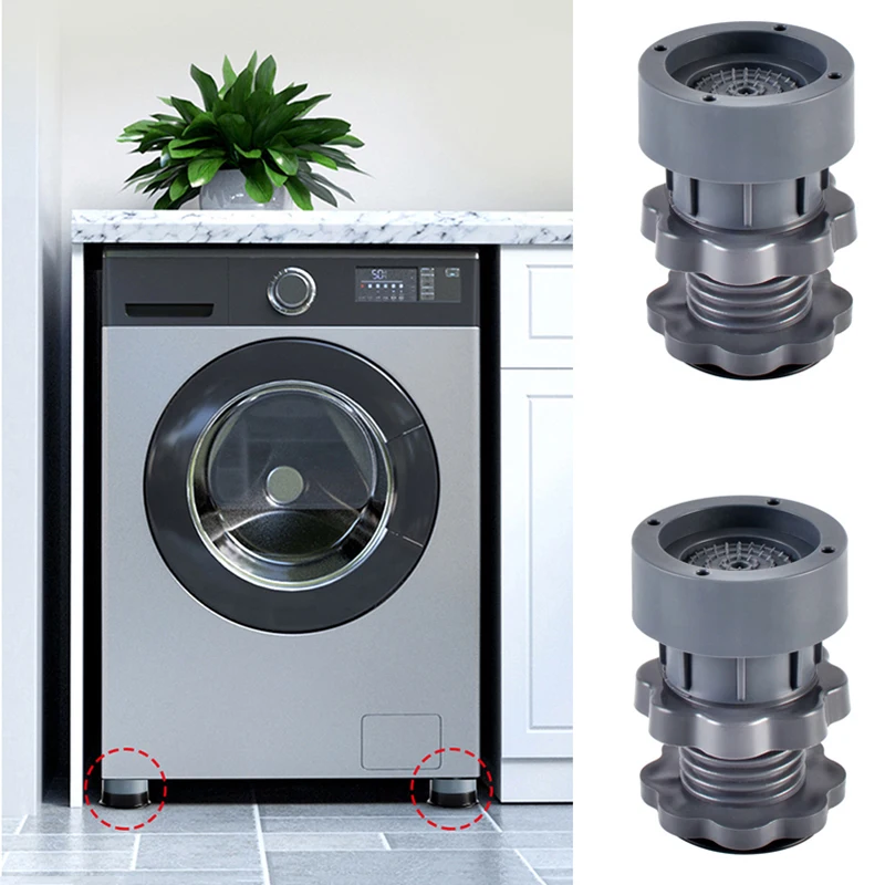 1Pc  Adjustable Height Washing Machine Refrigerator Foot Pads Anti Vibration Noise Reduction Shock Absorption Non-Slip Pad