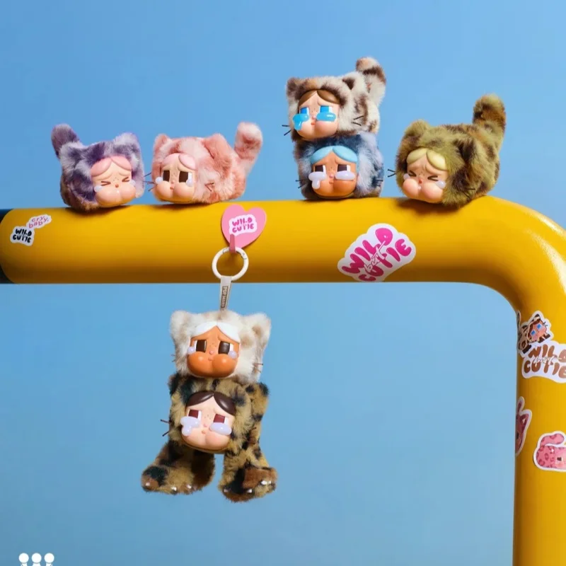 

Официальная подлинная серия Popmart Crybaby Leopard Cat, виниловая плюшевая подвеска, плач, детская слепая коробка, подарки на день рождения для девочек, украшение