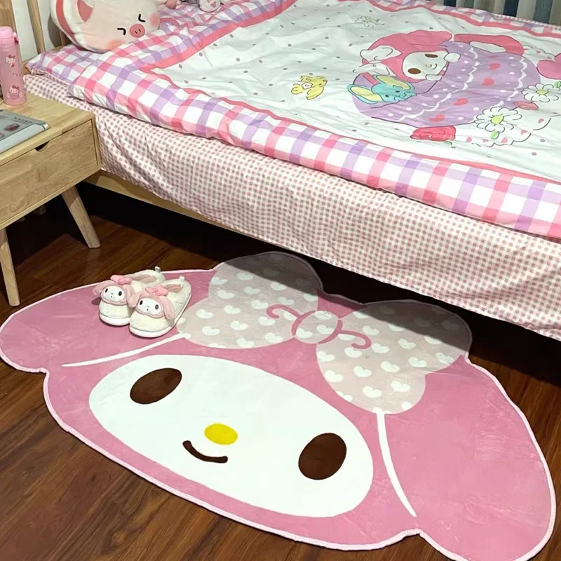 

Saniro My Melody мультяшный коврик, Придверный коврик, милые домашние мягкие Меховые коврики для девочек 60x9 0 см, спальня, гостиная, напольный коврик, декоративный подарок