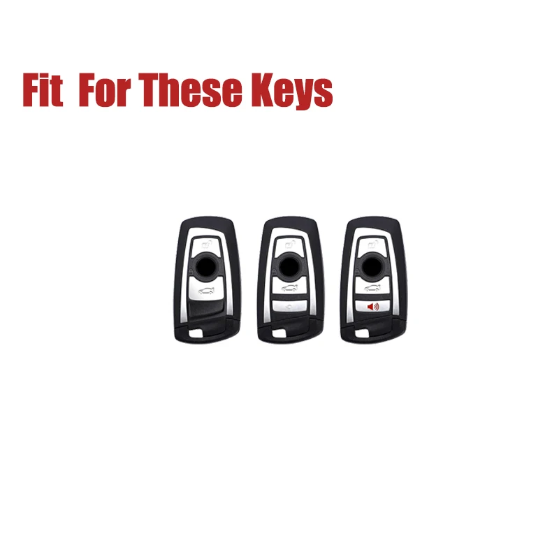 Zinc Alloy TPU Car Remote Smart Key Fob Case Cover Holder Bag With Keychain For BMW 1 2 3 4 5 6 7 X2 X3 X4 X5 F10 F30 M5 F15