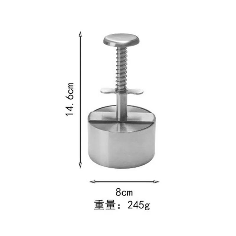 Hamburger Press Hamburger Patty Maker 304 Stainless Steel Non-Stick Burger Press for Making Meat Patties and Thin Burgers