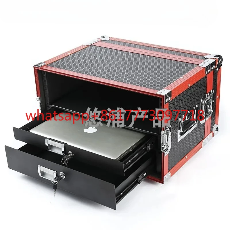 Additional drawers can be added to the 4U video processor box for sending cards in an aviation box