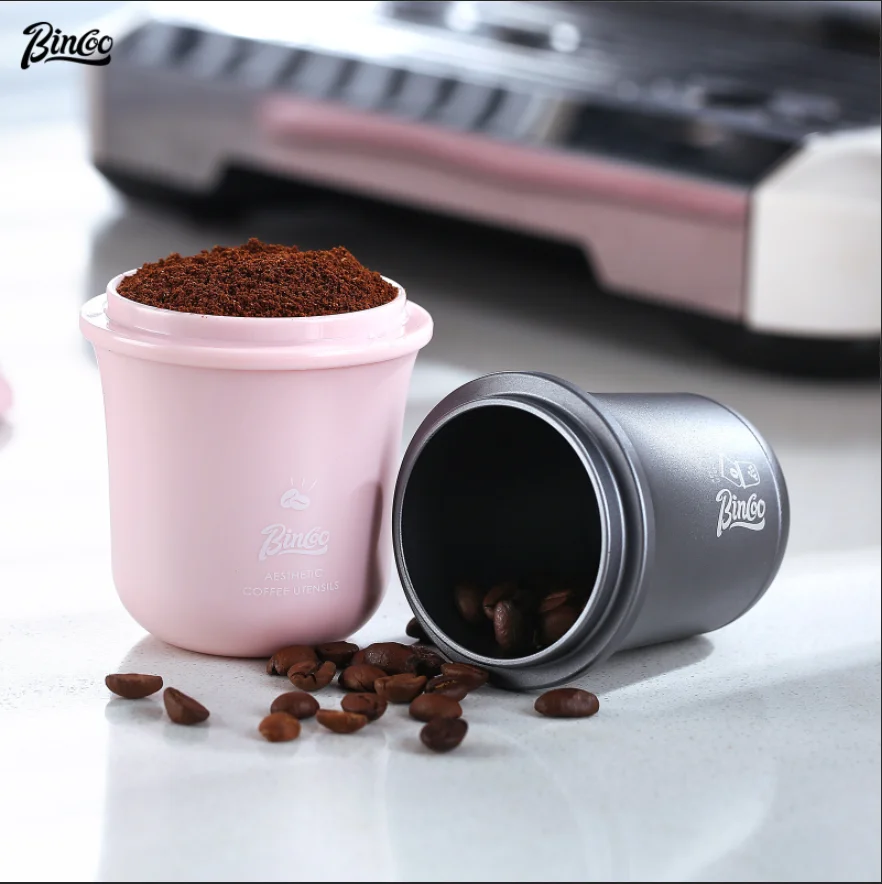 

Bincoo Espresso Cup Plus Measuring Cup Feeder Coffee Funnel Cups Suitable for 51/58MMCoffee Powder Cup Home Barista Accessories