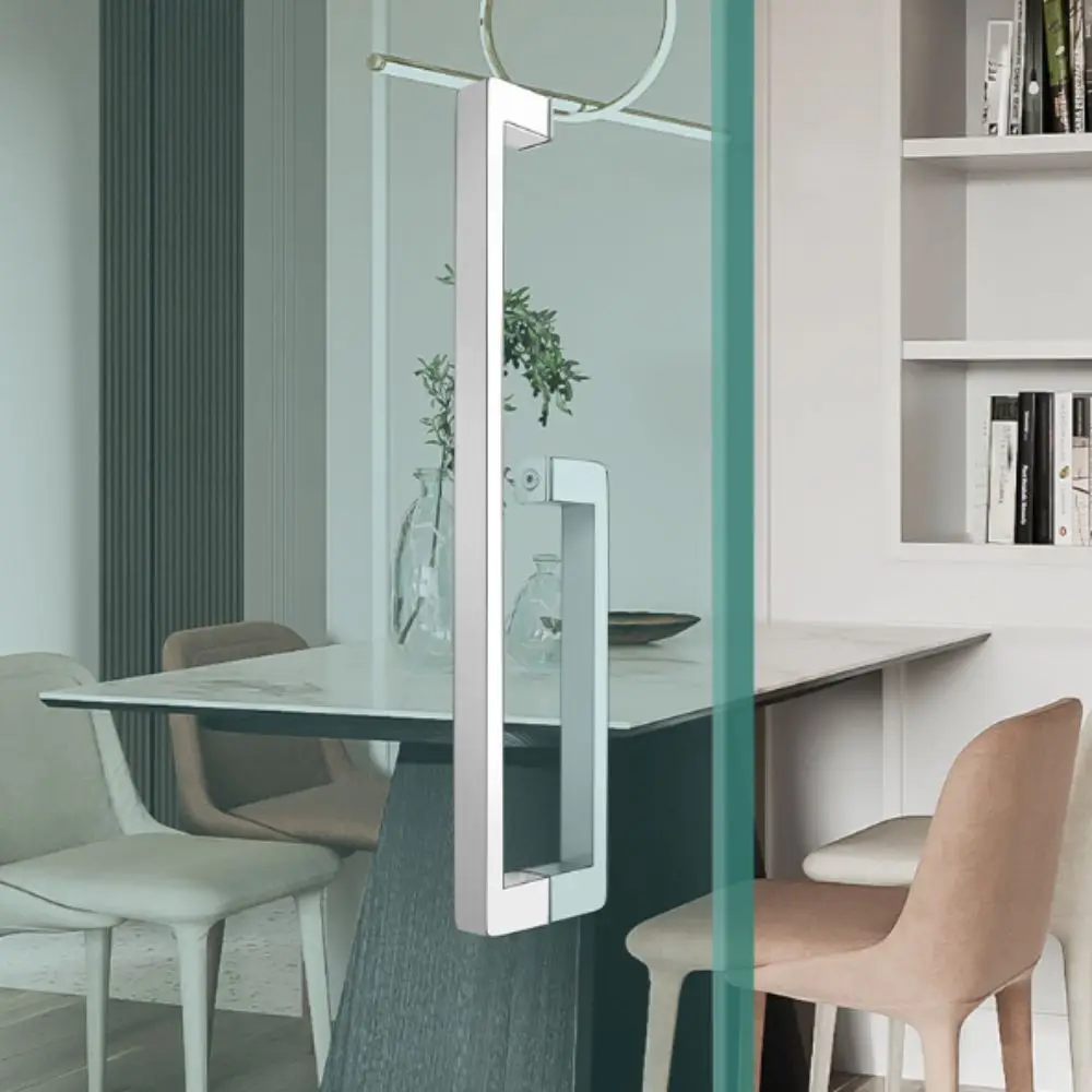 

Ручка для душевой комнаты из нержавеющей стали 304, утолщенный дизайн, ярко-черная отделка, ручка для ванной комнаты, медный сердечник, элитная атмосфера