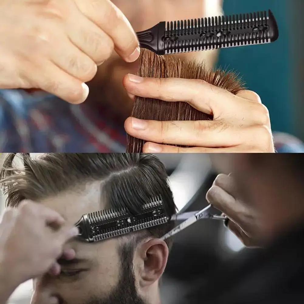 Multicolor Hair Thinning Razor Comb Double Sided Cutting Trimming Comb Barber Styling Tool For Men Women Hair Cut Styling Tool