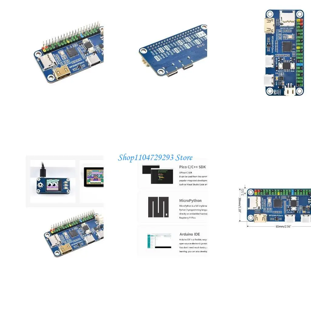 

Y2GD RP2040 RP2040-PiZero 16MB Flash Based On RP2040 264KBSRAM Double Cores Processor