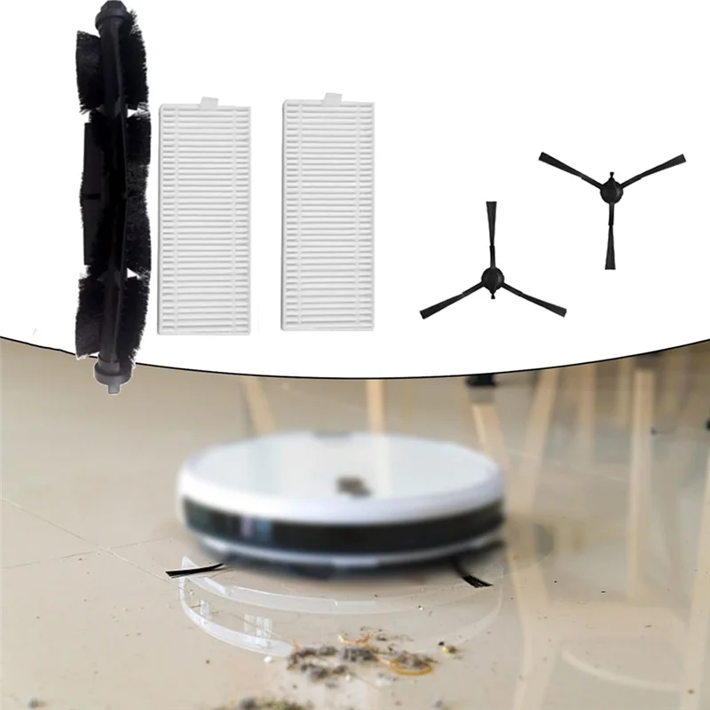 5 قطعة استبدال أجزاء ل TP-Link Tapo RV30 Plus/Tapo RV10 Plus ملحقات المكنسة الكهربائية مرشحات فرشاة الجانب الرئيسي-A73Z #5