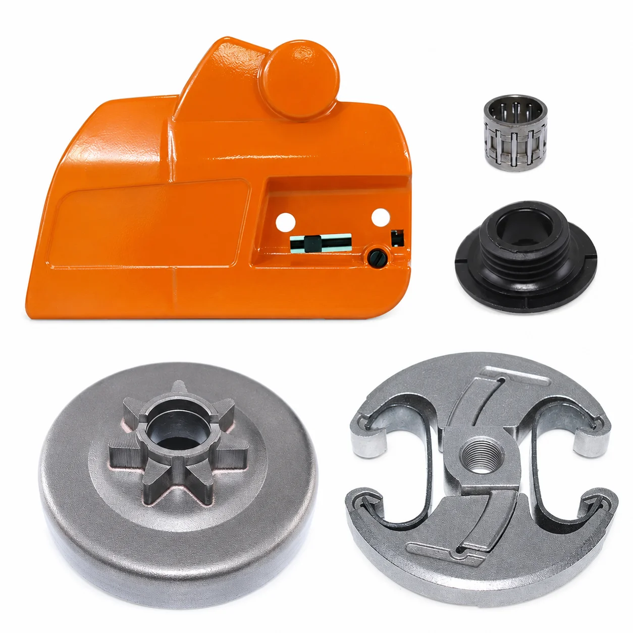 Clutch Cover for Husqvarna 455 460 Rancher 461 Jonsered CS2255, Clutch Drum Worm Gear Bearing, Replace 537110503 537286301