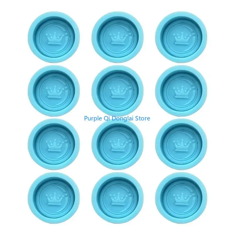 L21E 12 Pcs DIY International Chess Epoxy Resin Mold Checkers Silicone Mould