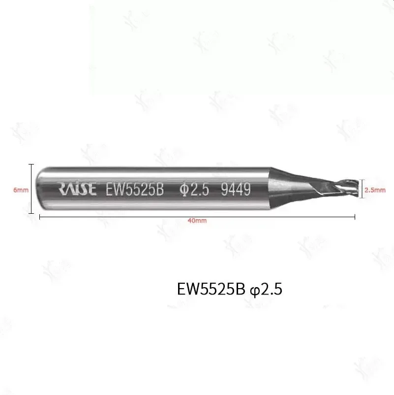 Raise Vertical Steel Milling Cutter For Auto Key Cutting Machine 2.0xD6x40 1.0MM/1.2MM/1.5MM/2.0MM/2.2MM/2.5MM locksmith TooL - view 3