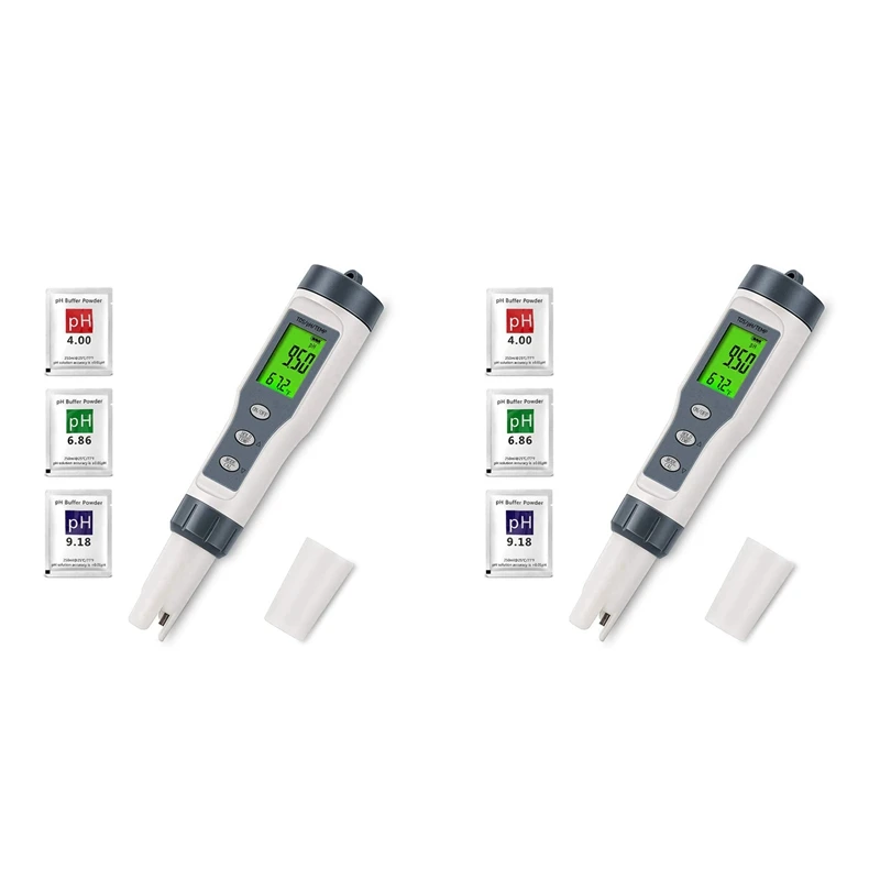 2X 3 In 1 Digital PH Meter For Water, TDS/PH/Temp Meter, Water Tester For Drinking Water, Swimming Pool, Hydroponics Promotion