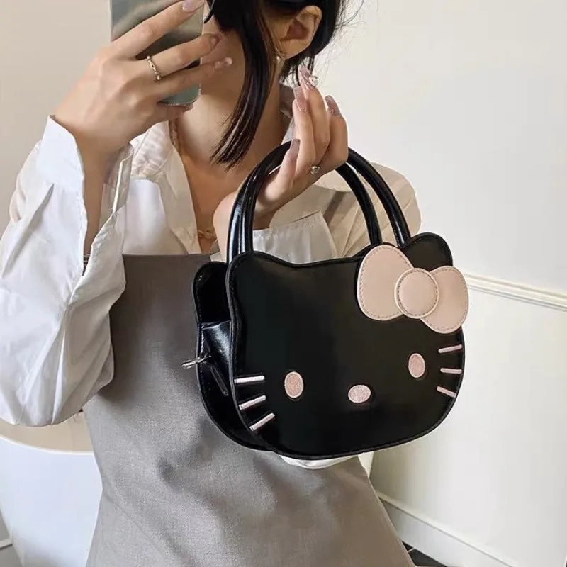 

Сумка-кроссбоди Sanrio в корейском стиле, нишевый дизайн, милый котёнок, мультяшный рюкзак для женщин.