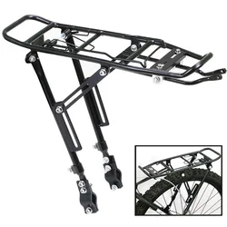 1PC Alloy Rear Bicycle  Rack Carrier Bag Luggage Cycle Mountain Bike Black