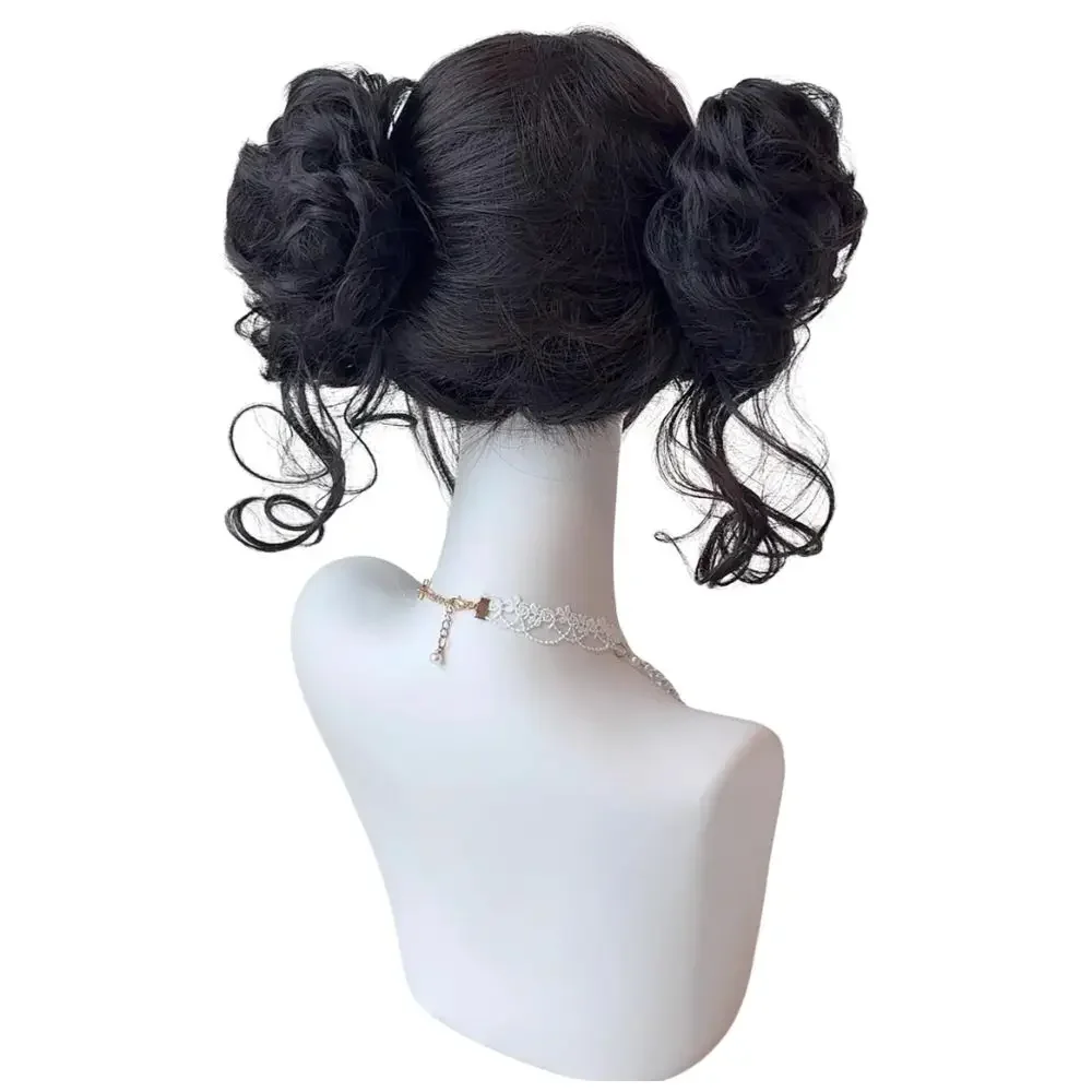 KPop ゾーイ デーモンハンターズ コスプレウィッグ 女性用 ガールズグループ アイドル ロールプレイ ショートブラックウィッグ ファンタジア ハロウィンコスチュームアクセサリー