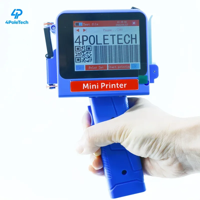 for 12.7MM Mini Portable Inkjet Printer with Handle Date Number Logo Code Printing Machine for Bottle