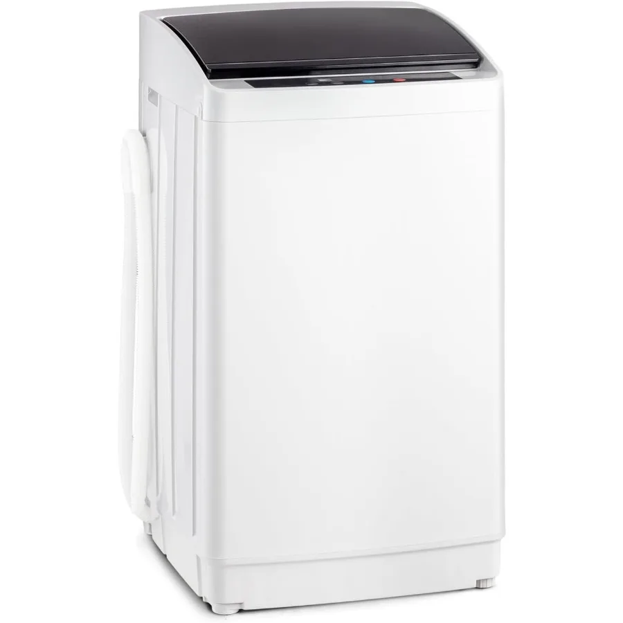 

Портативная полностью автоматическая электрическая стиральная машина 17,8 фунтов с барабаном из нержавеющей стали, компактная стиральная машина и сушильная машина с отжимом, комбинированная функция