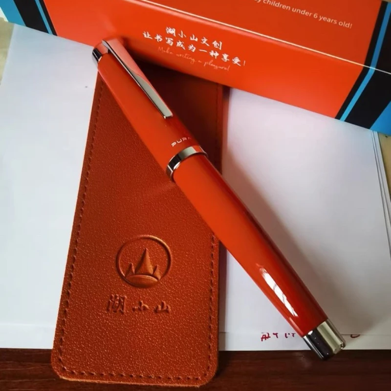 

Перьевая ручка из алюминиевого сплава Huxiaoshan Pura со специальной отделкой из лака фортепиано No 6 перо F 0,5 мм EF M Легкие канцелярские принадлежности в подарок