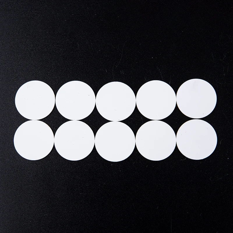 10Pcs NFC Coins NTAG215 TAG Key 13.56MHz NTAG 215 Card Label Ultralight Tags Labels 25 Mm Diameter Round