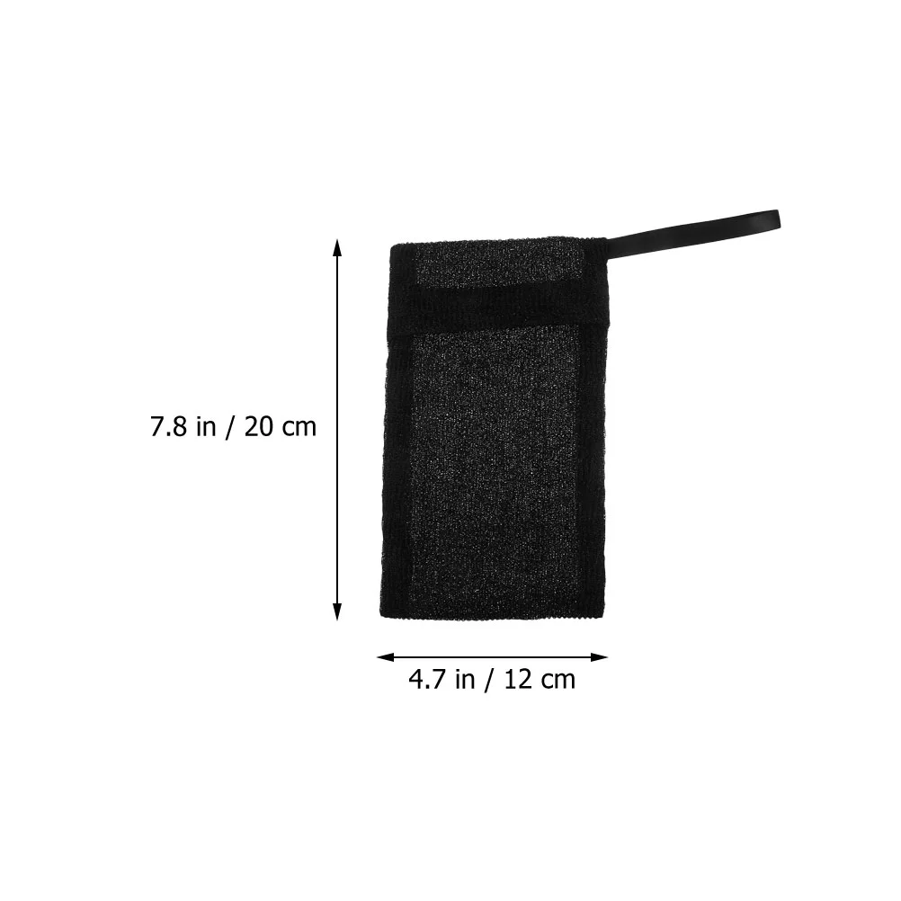 10 قطع من صابون التقشير الرغوي الشبكي وحقيبة توفير الوجه من النايلون الأسود #3