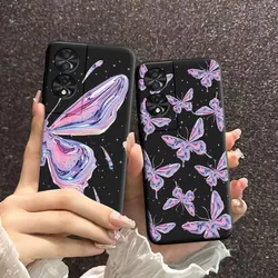 For TCL 40 NxtPaper 4G Case Floral Soft Silicone Beauty Natural TPU Phone Case For TCL 40 NxtPaper 5G Back Cover Luxury Fundas