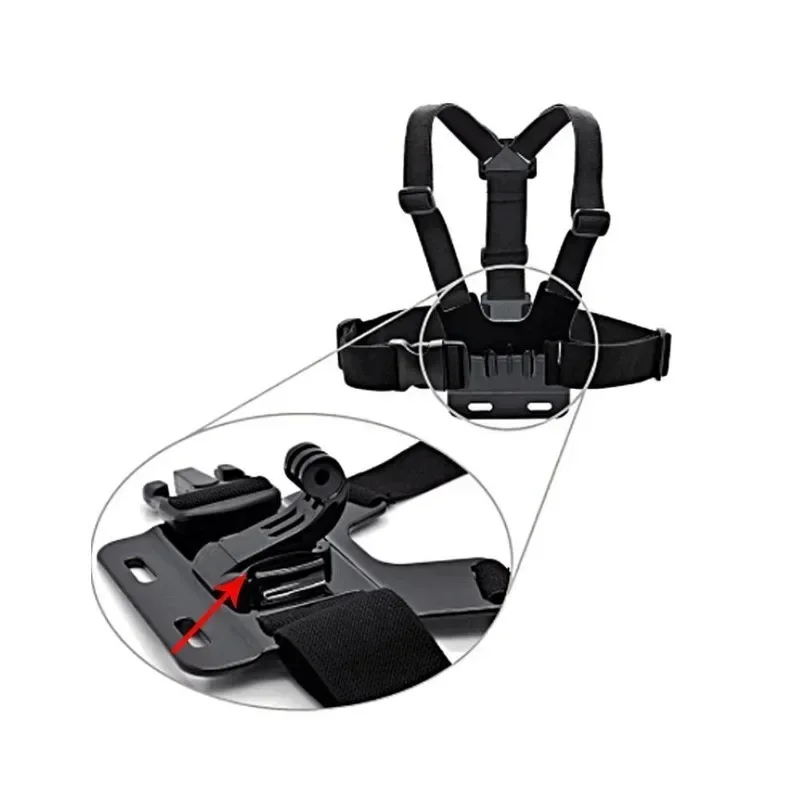

for Gopro Hero 9 8 7 6 5 4 J Hook Buckle Torso Belt Helmet Mount Base Yi 4 K SJCAM SJ4000 Wifi Action Camera Accessories