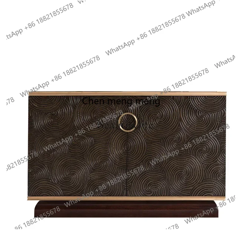 

New Arrivals Light luxury new American door cabinet, post-modern simple Hong Kong style, all solid wood furnituress 7304