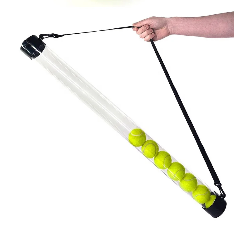 Tennis Ball Pick up Tube with Shoulder Strap Light Weight Ball Collector TennisBall Holder  Ball Pickerpromote sales
