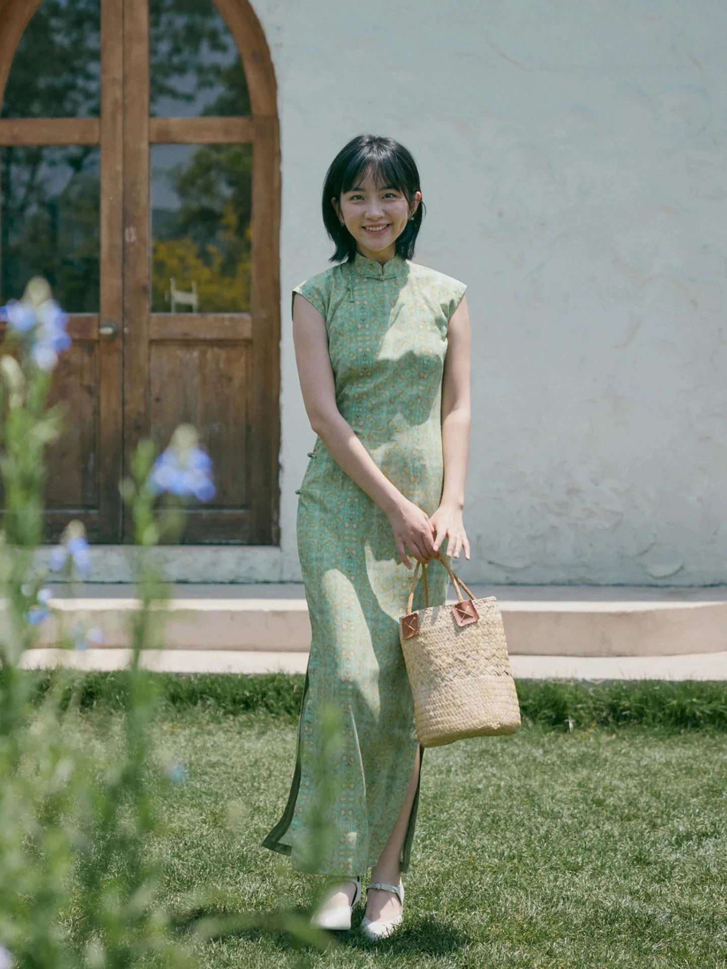 

Летнее Новое Винтажное Длинное Платье-Ципао с Пуговицами, из Хлопка и Шелка, с Цветочным Принтом, Повседневное, Дышащее