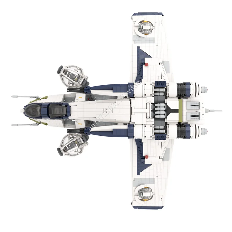 3014PCS Gunship Space War Weapon MOC SpaceShip Battle Model Building Blocks Architecture DIY Assembly Model Toys Gift