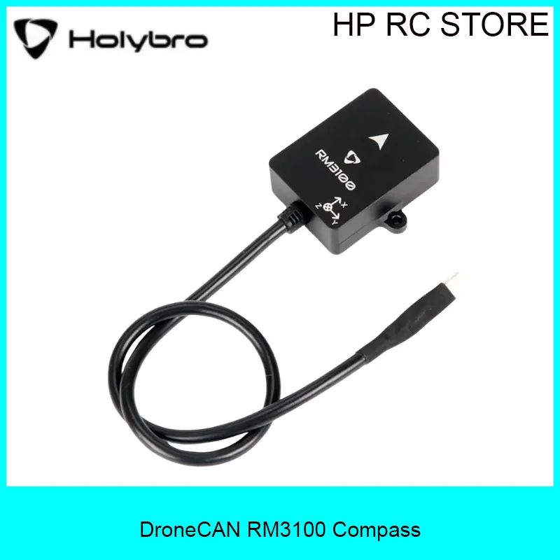 

Holybro DroneCAN RM3100 Magnetometer, Professional Grade High Precision Compass for PX4 Ardupilot UAV & Drone Development