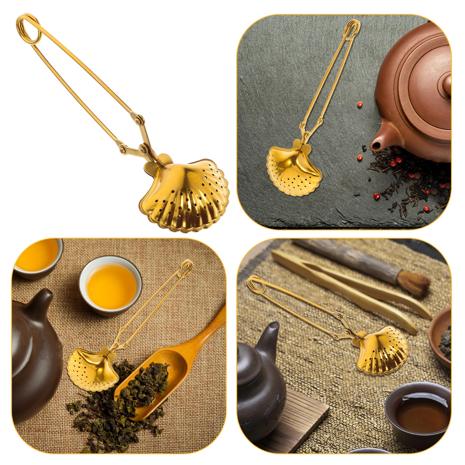 

Cute Stainless Steel Infuser 304 Fine Mesh Strainer for Loose Leaf Reusable Long Handle Brewer Easy to Clean Romantic