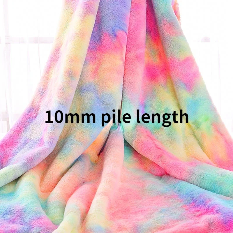 10mm Pile Imitation Rex Rabbitt Hair Plush Fabric Fashion Clothing Background Decoration Handmade Cosplay Cloth Per Meter Sewing