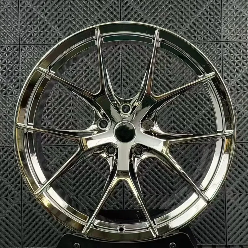Hot Sale 17 18 19 20 22 24 Inch Chrome Aluminum Alloy Jante 5x120 5x114.3 5x112 Forged Wheels for M3 M4 E88 Mustang 4 pcs