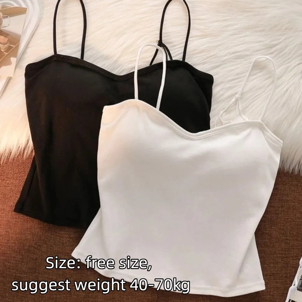 Sweet Cotton Spider Web Crop Top with Bra Pads Slim Fit Camisole Top Korean Style Backless Hollow-out Vest Tops Hot Grils