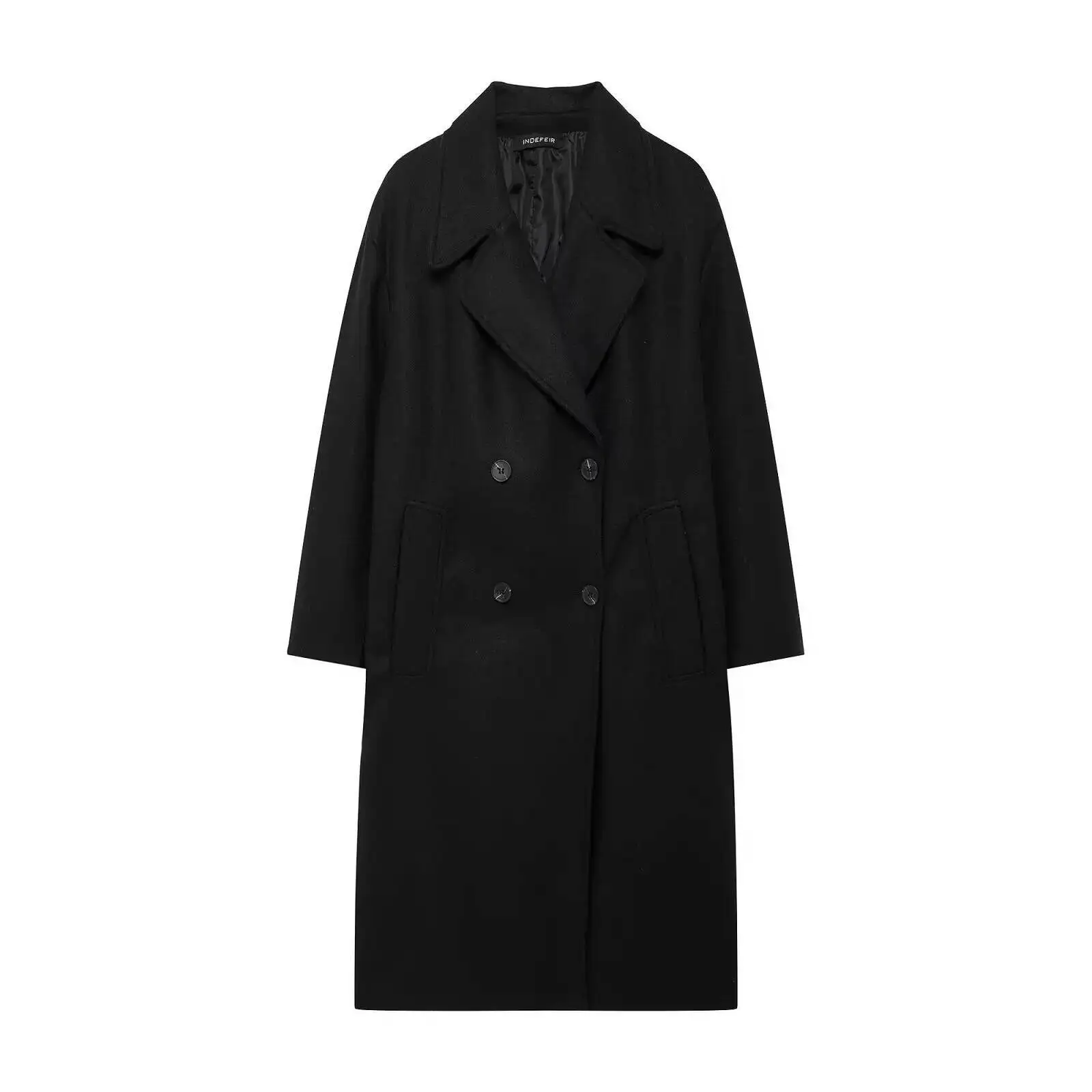 2025, Herbst und Winter, neue Damenbekleidung, Straße, warm, doppelseitig, Wolle, High-End-Lichtmantel, Windjacke