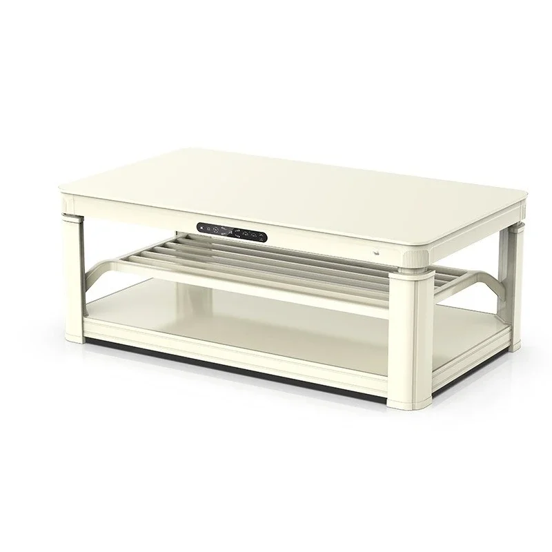 Lifting heating coffee table living room fire table household electric heating table rectangular electric oven