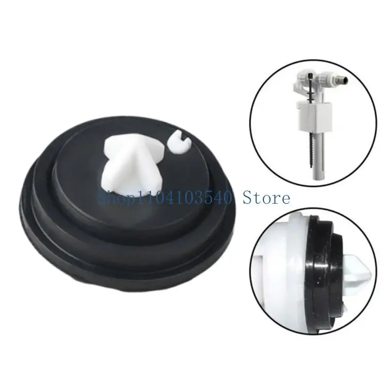 02DC Toilet Tank Side Inlet Seal Washer Rubber Seal Part, 28 mm x 15 mm Replacement Part for Fill Seal Leak Repair and Home