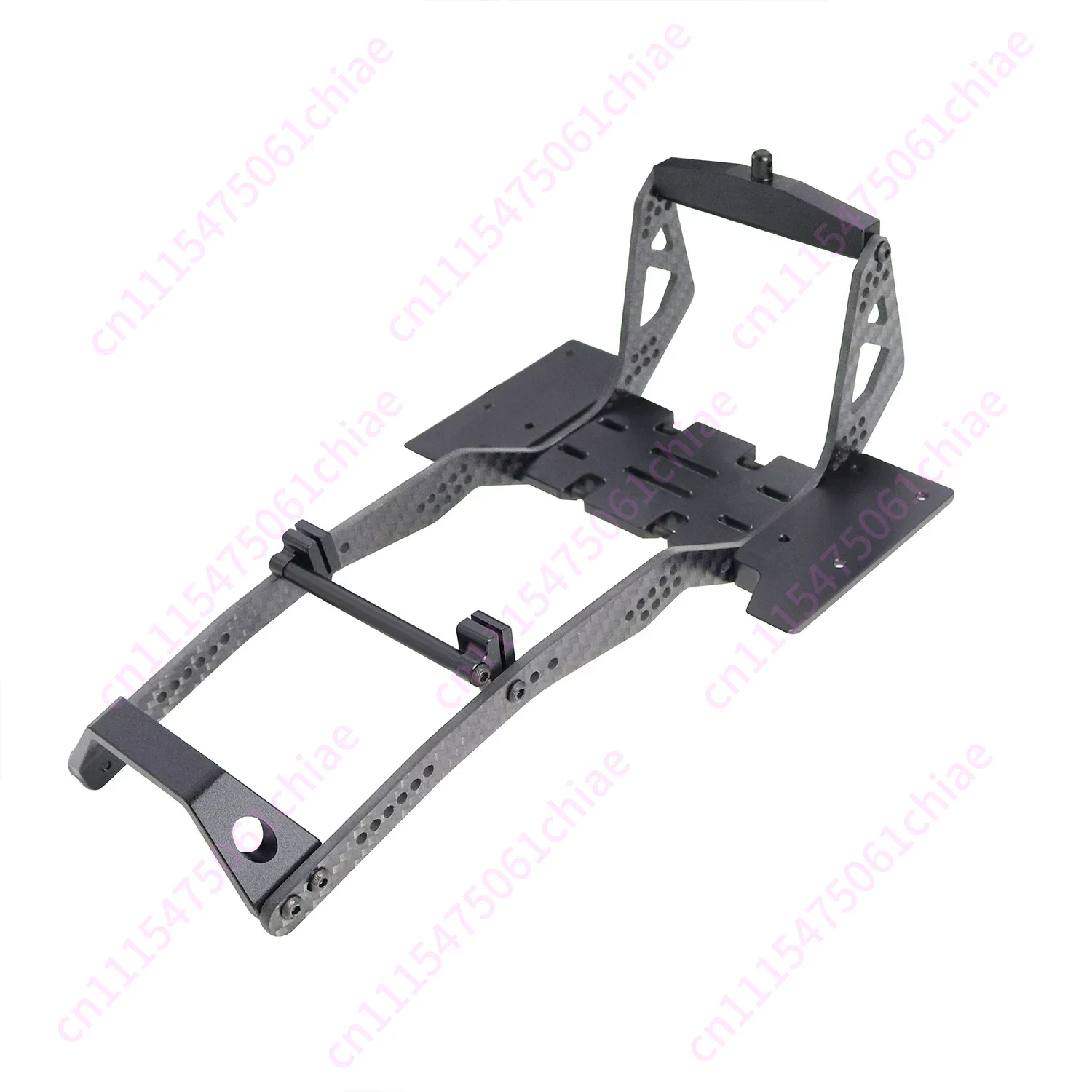 1/10 High Clearance LCG Carbon Fiber Chassis Tie Rod Carbon Track Front and Rear Chassis Brackets Slide Pedal Upgrades